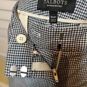 Talbots Cotton Blend Slacks Sz 16WP